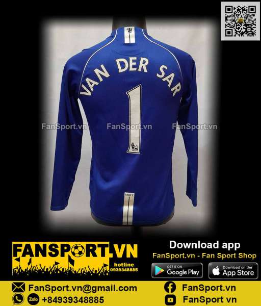Áo Van Der Sar Manchester United 2007-2008 goalkeeper shirt GK 238804