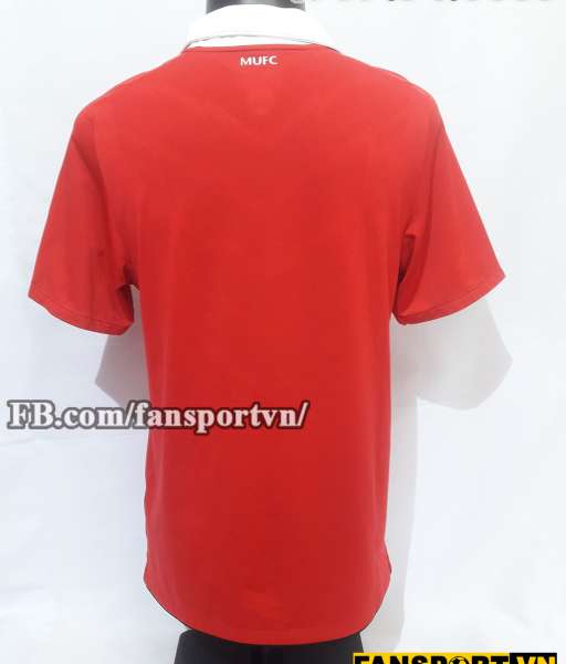 Áo đấu chữ ký Park Ji Sung Manchester United 2010-2011 home shirt red