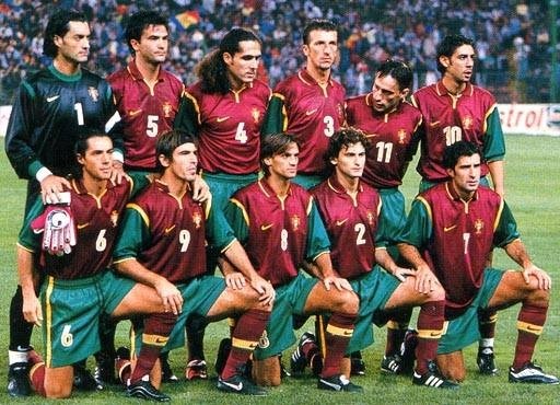 Áo đấu Figo #7 Portugal 1998-1999 home shirt jersey brown World Cup