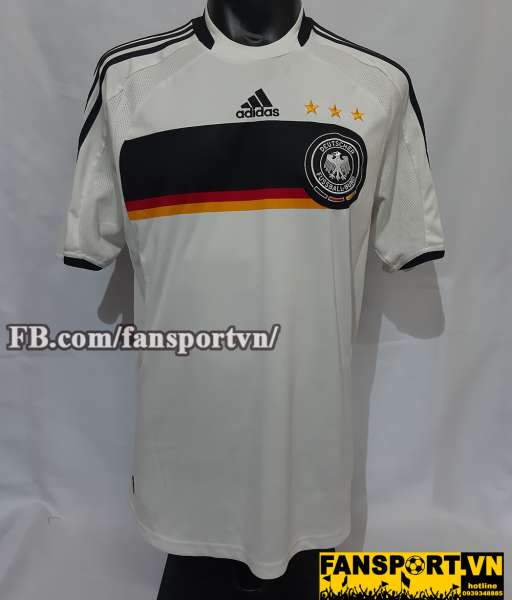 Áo đấu Germany 2008-2009 home shirt jersey white Euro