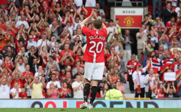 Áo đấu Solskjaer #20 Manchester United testimonial shirt 2008 home red