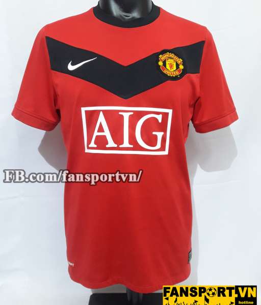 Áo đấu Manchester United 2009-2010 home shirt jersey red