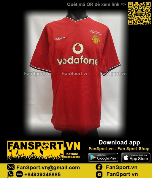 Áo đấu 11 Manchester United Testimonial Ryan Giggs 2001 home shirt red
