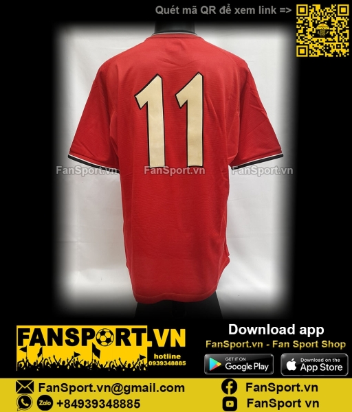 Áo đấu 11 Manchester United Testimonial Ryan Giggs 2001 home shirt red