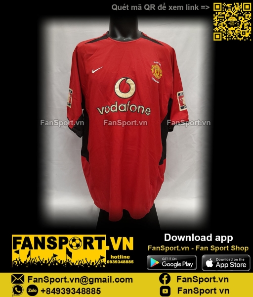 Áo Giggs Manchester United FA Cup final 2004 home shirt jersey 184947
