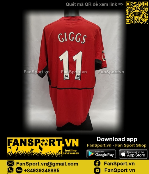 Áo Giggs Manchester United FA Cup final 2004 home shirt jersey 184947