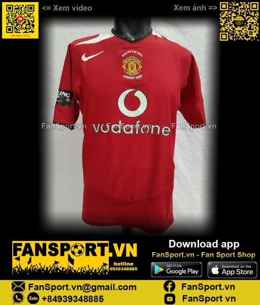Áo đấu Manchester United League Cup final 2006 home shirt jersey 11883