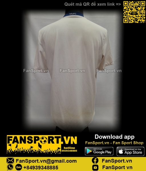 Áo đấu Manchester United 2008-2009-2010 away shirt jersey white 287611