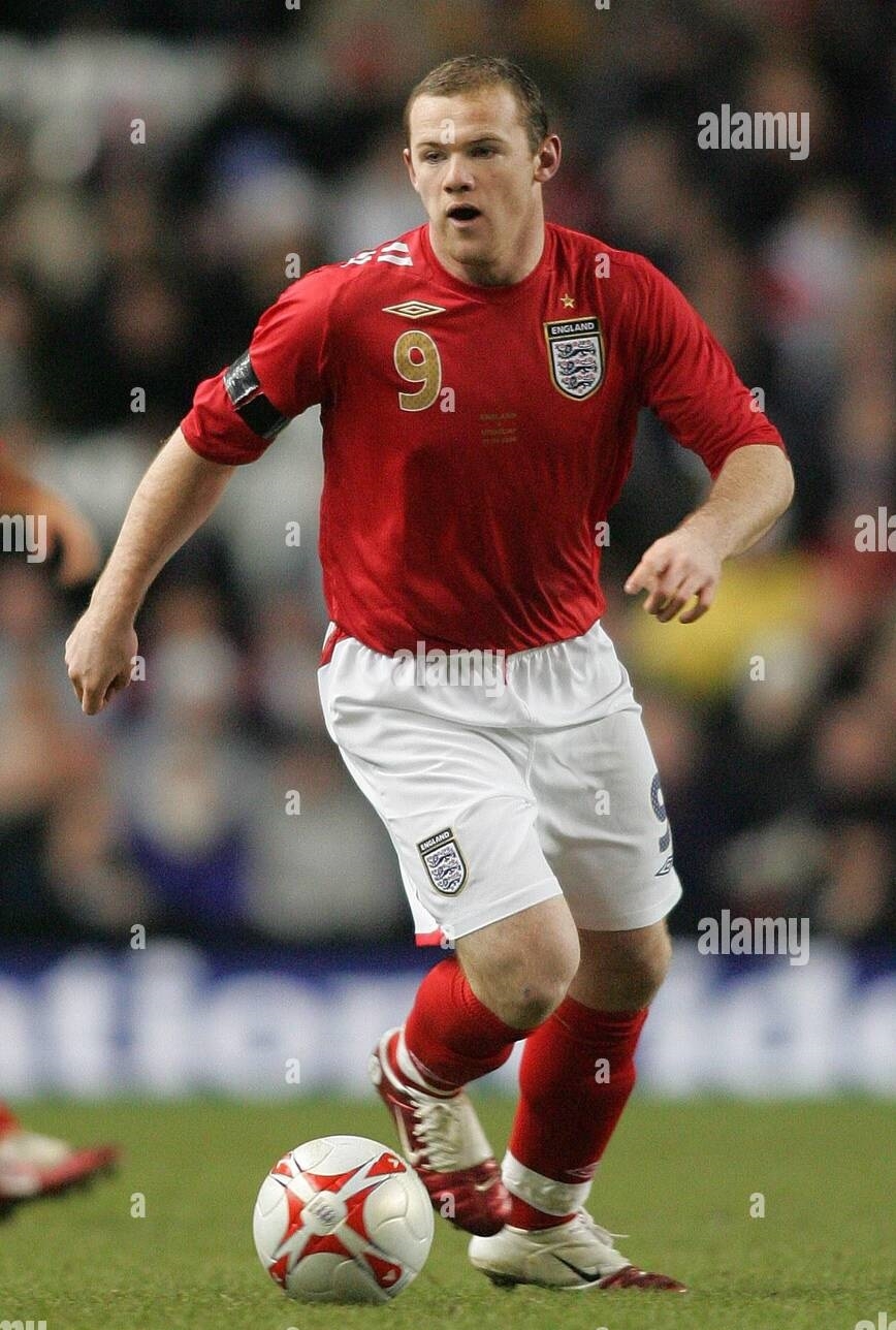 Áo đấu bóng đá England 2006-2007-2008 away shirt jersey red football