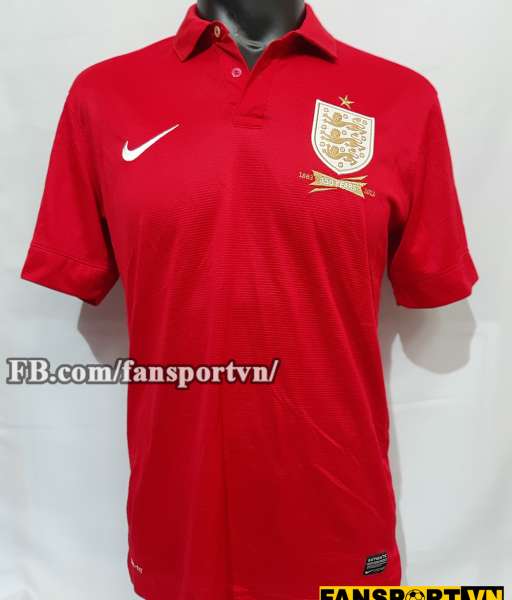 Áo đấu England 2013-2014 away shirt jersey red