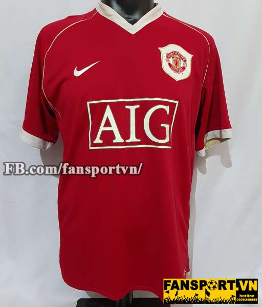 Áo đấu Manchester United Champions 2007 home shirt jersey red
