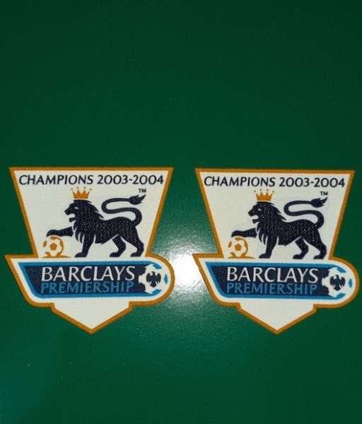 Patch F.A. Premier League 2003-2004 Champions badge gold