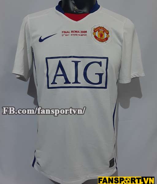 Áo đấu Manchester United Champion League final 2009 away shirt jersey