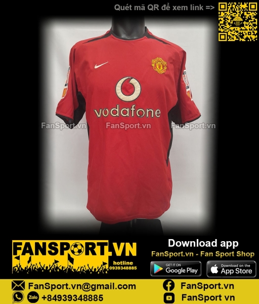 Áo Manchester United Community Shield 2003 home shirt 2002 2004 184947