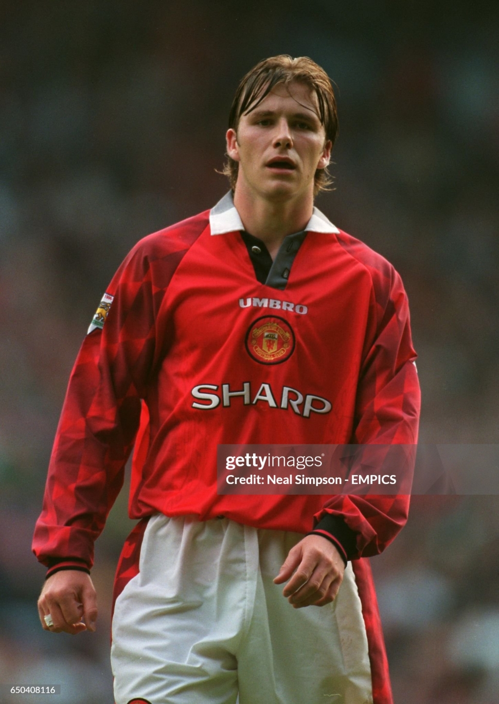 Áo đấu Beckham 7 Manchester United 1996-1997-1998 home shirt red Umbro