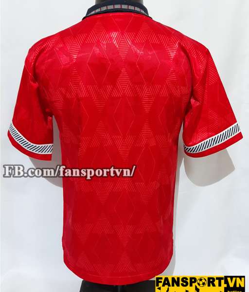 Áo đấu England 1990-1993 away shirt jersey red