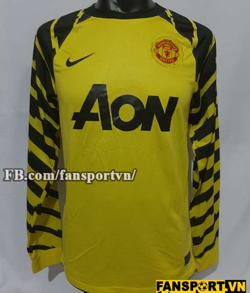 Áo thủ môn Manchester United 2010-2011 third goalkeeper yellow