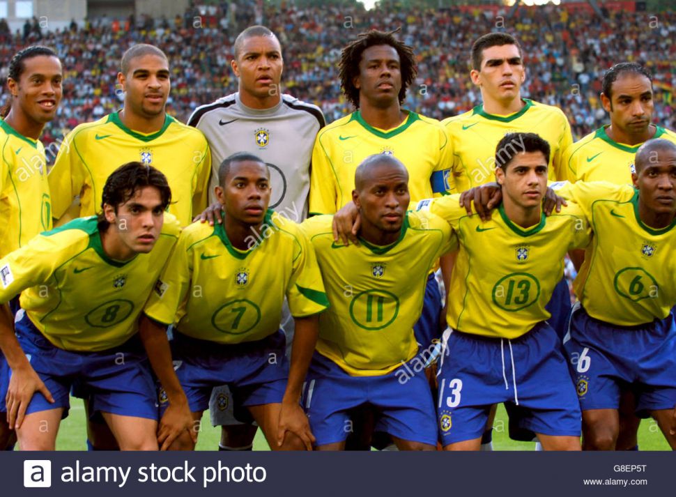 Áo đấu Brazil 2004-2005-2006 home shirt jersey yellow 116603 Nike