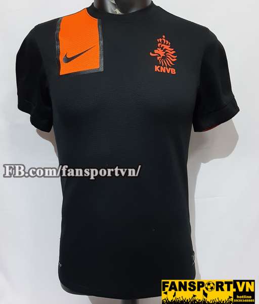 Áo đấu Netherlands 2012-2013 away shirt jersey black Holland Euro