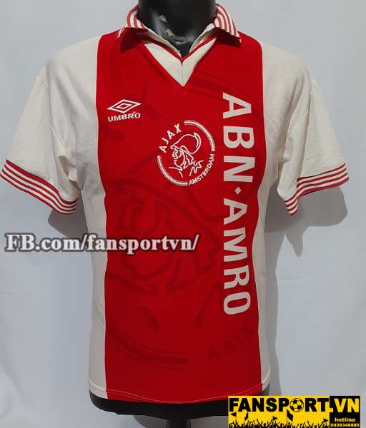 Áo đấu Ajax Champion League Final 1996 home red shirt jersey 1995
