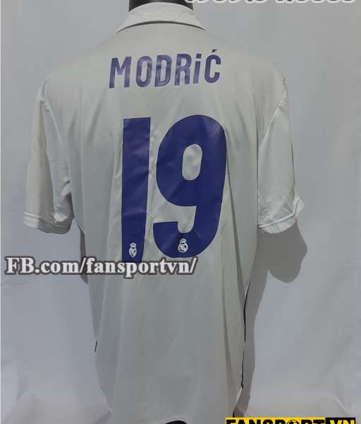 Áo đấu Luka Modric #19 Real Madrid 2016-2017 home shirt jersey white