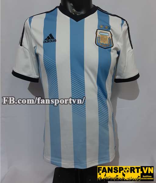 Áo đấu Argentina 2013-2014-2015 home shirt jersey blue white