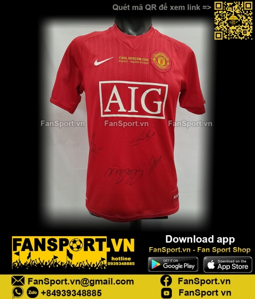 Áo Manchester United Champion League Final 2008 home shirt jersey red