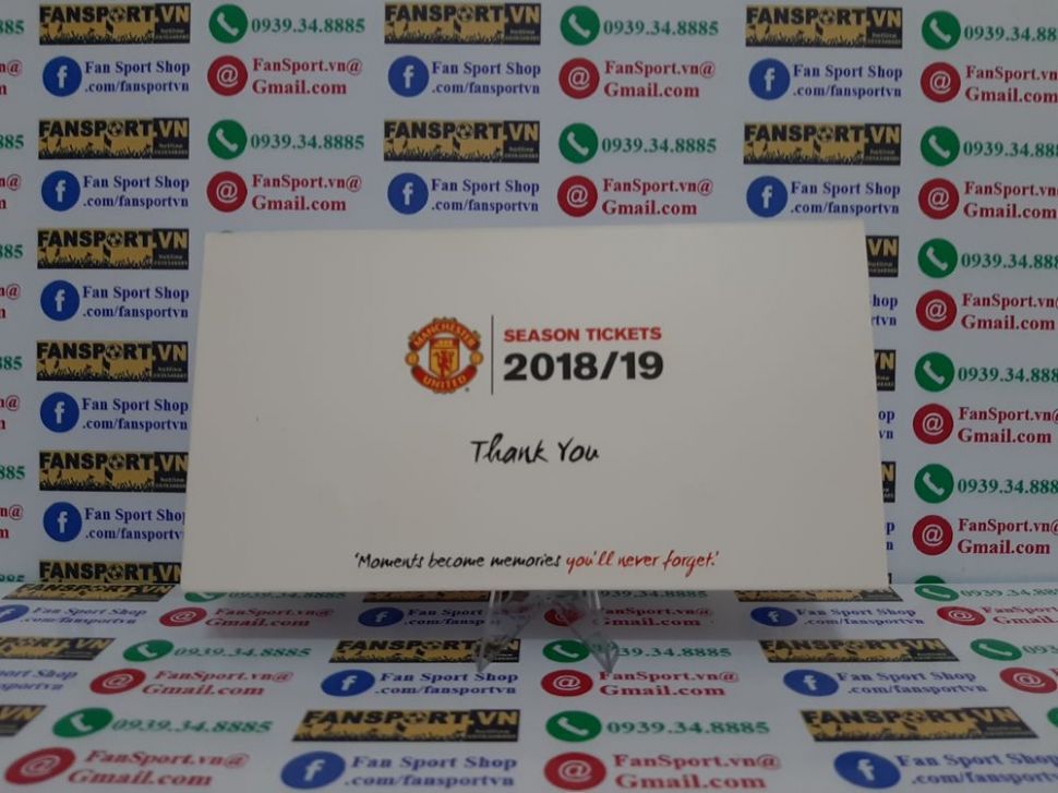 Hộp season ticket 2018-2019 Manchester United white box