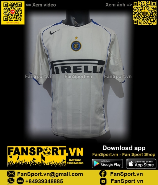 Áo đấu Inter Milan 2004 2005 2006 away white shirt jersey white 118777
