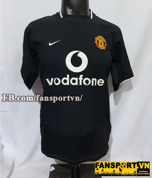 Áo đấu Manchester United 2003-2004-2005 away shirt jersey black