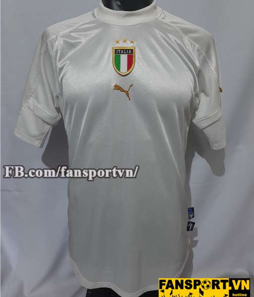 Áo đấu Italy 2004-2005-2006 away shirt jersey white