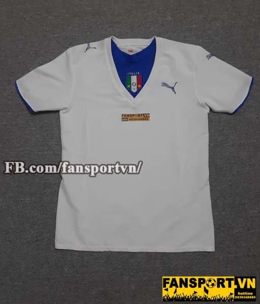 Áo đấu Italy 2006-2007-2008 away shirt jersey white
