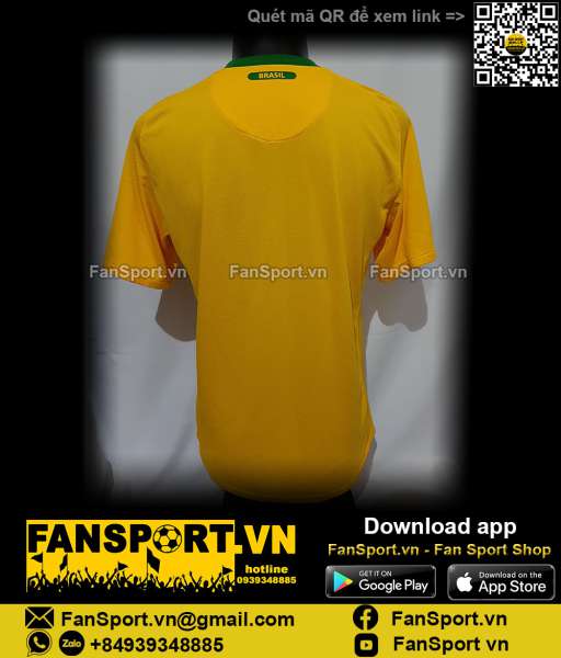 Áo đấu Brazil 2010-2011 home shirt jersey yellow 369250 Nike