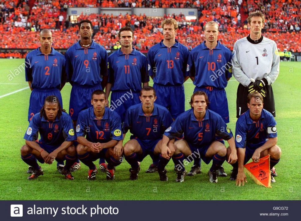 Áo đấu Netherlands 2000 2001 2002 away shirt jersey blue Holland