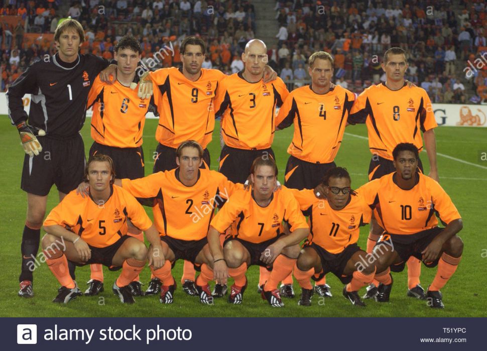 Áo đấu Netherlands 2002 2003 2004 home shirt jersey orange Holland