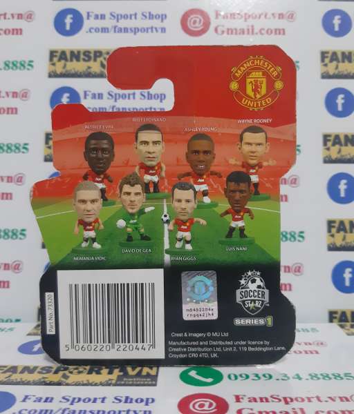 Tượng Patrice Evra Manchester United 2012-2013 home soccerstarz