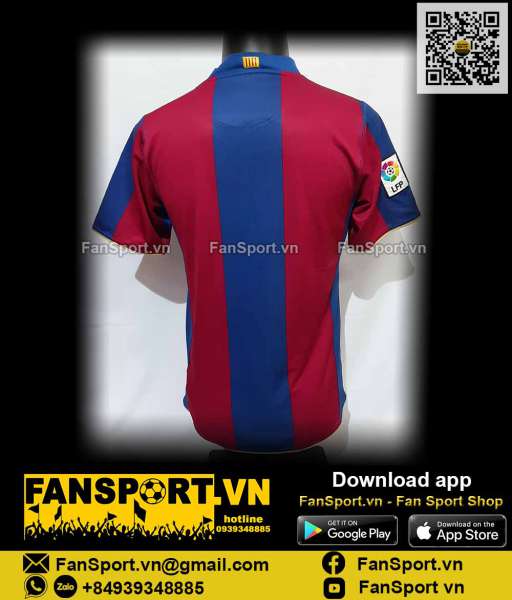 Áo đấu Barcelona 2007-2008 home shirt jersey red blue 237741 Nike