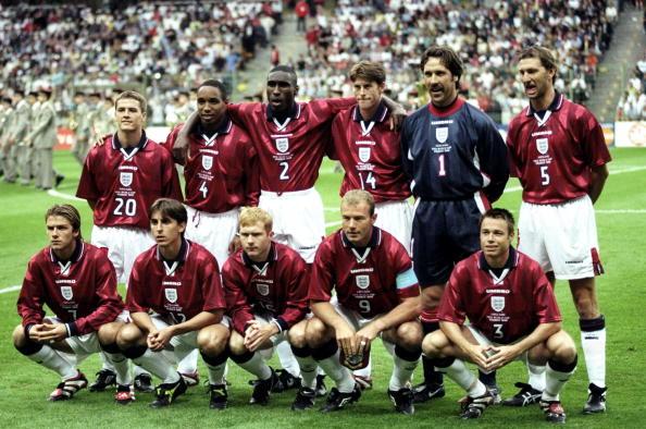 Áo đấu England 1997-1998-1999 away shirt jersey red