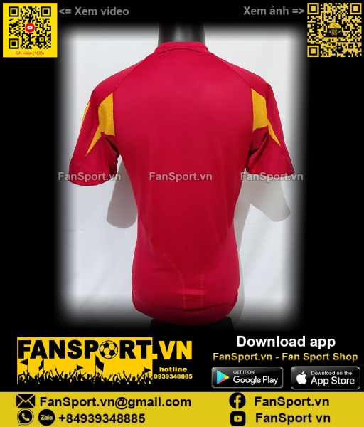 Áo đấu Spain 2003-2004-2005 home shirt jersey red 600179 Adidas