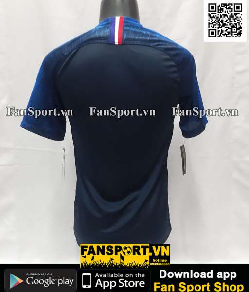 Áo đấu France 2018 2019 home shirt jersey blue Nike BNWT World Cup