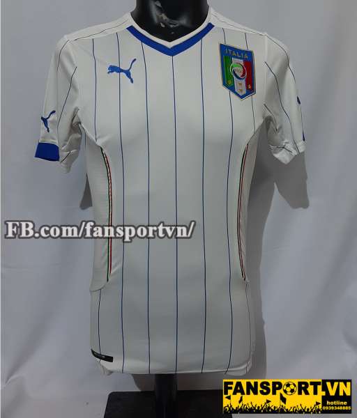 Áo đấu Italy 2014-2015 away shirt jersey white