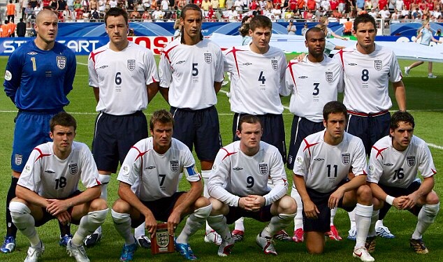 Áo đấu England 2005-2006-2007 home shirt jersey white