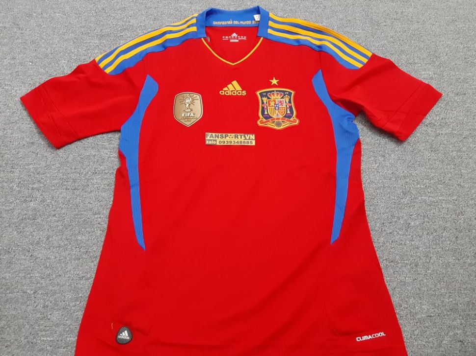 Áo đấu Spain 2011-2012 home shirt jersey red
