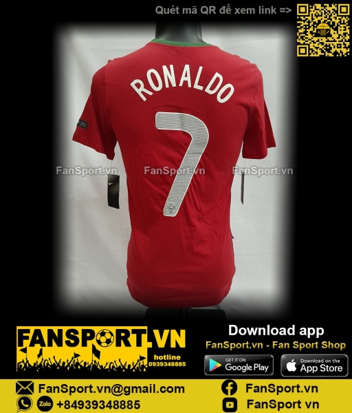 Áo Ronaldo 7 Portugal 2012-2013-2014 home shirt jersey 888334 T-shirt