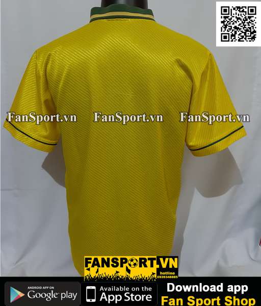 Áo đấu Brazil World Cup 1994 home shirt jersey yellow 1995 1996 1997