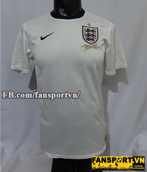 Áo đấu England 2012-2013-2014 home shirt jersey white