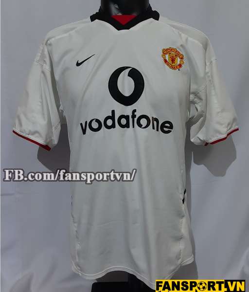 Áo đấu Manchester United 2002-2003 away shirt jersey white