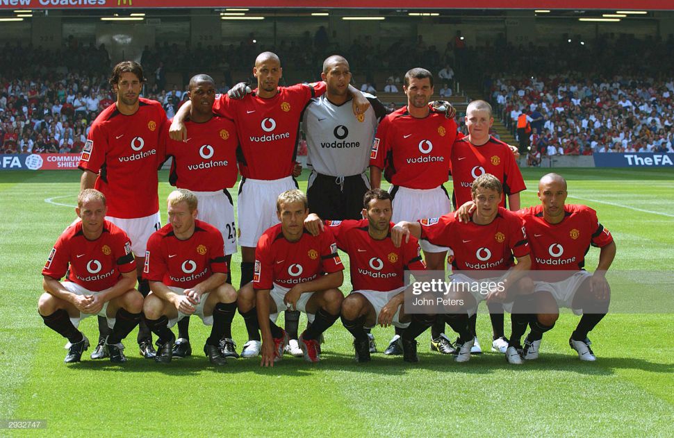Áo Manchester United Community Shield 2003 home shirt 2002 2004 red