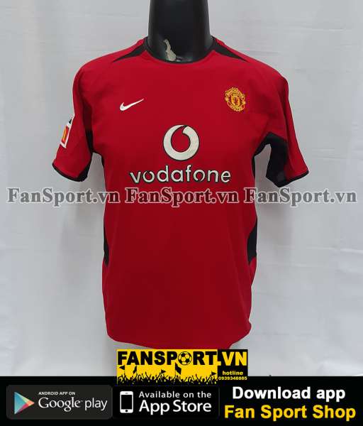 Áo Manchester United Community Shield 2003 home shirt 2002 2004 red