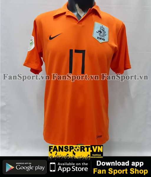 Áo Persie 17 Netherlands 2006 2007 2008 home shirt jersey Netherlands